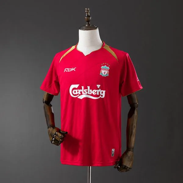 Camiseta de fútbol Liverpool 2006/07 LOCAL MANGA CORTA VERSION FAN